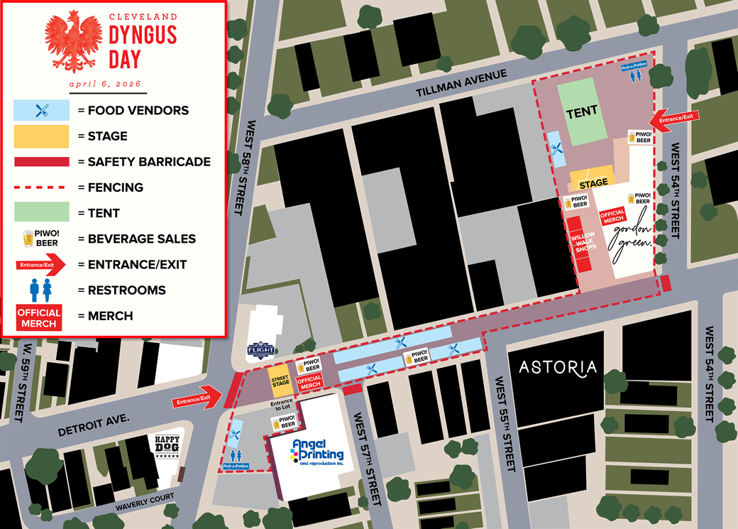 2026 Dyngus Day map
